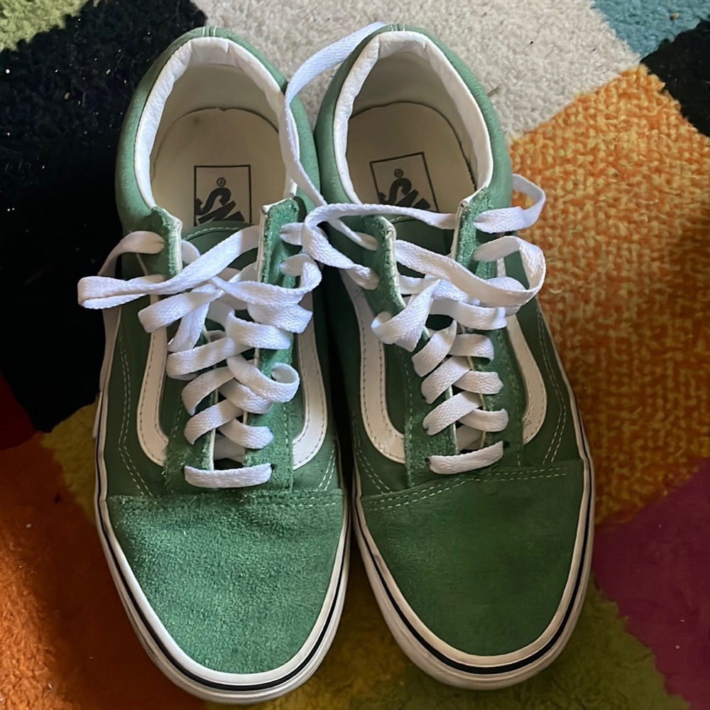 Green Old skool vans